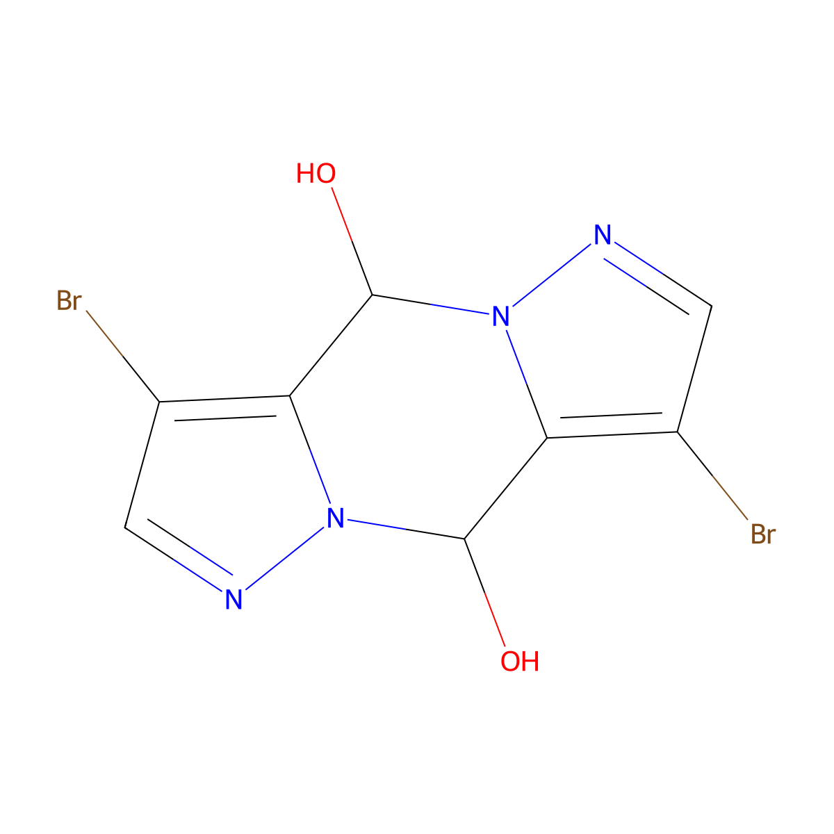 4-Bromo-1H-pyrazole-5-carboxaldehyde dimer molecular structure, CAS 1397011-14-1
