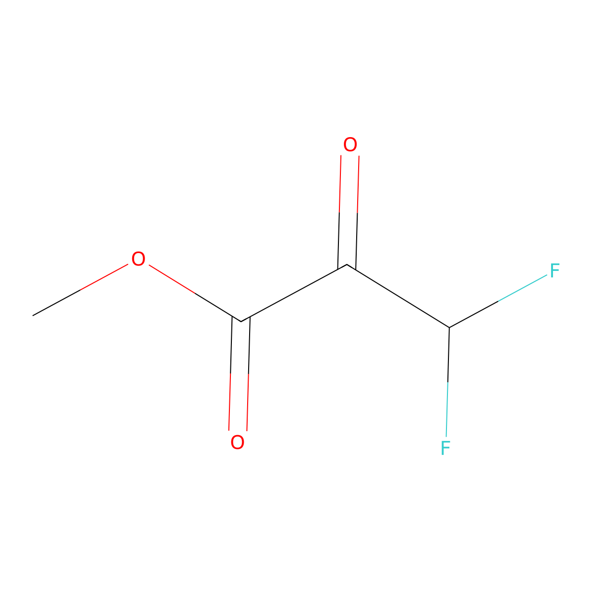 Methyl 3,3-difluoro-2-oxopropanoate molecular structure, CAS 139704-68-0