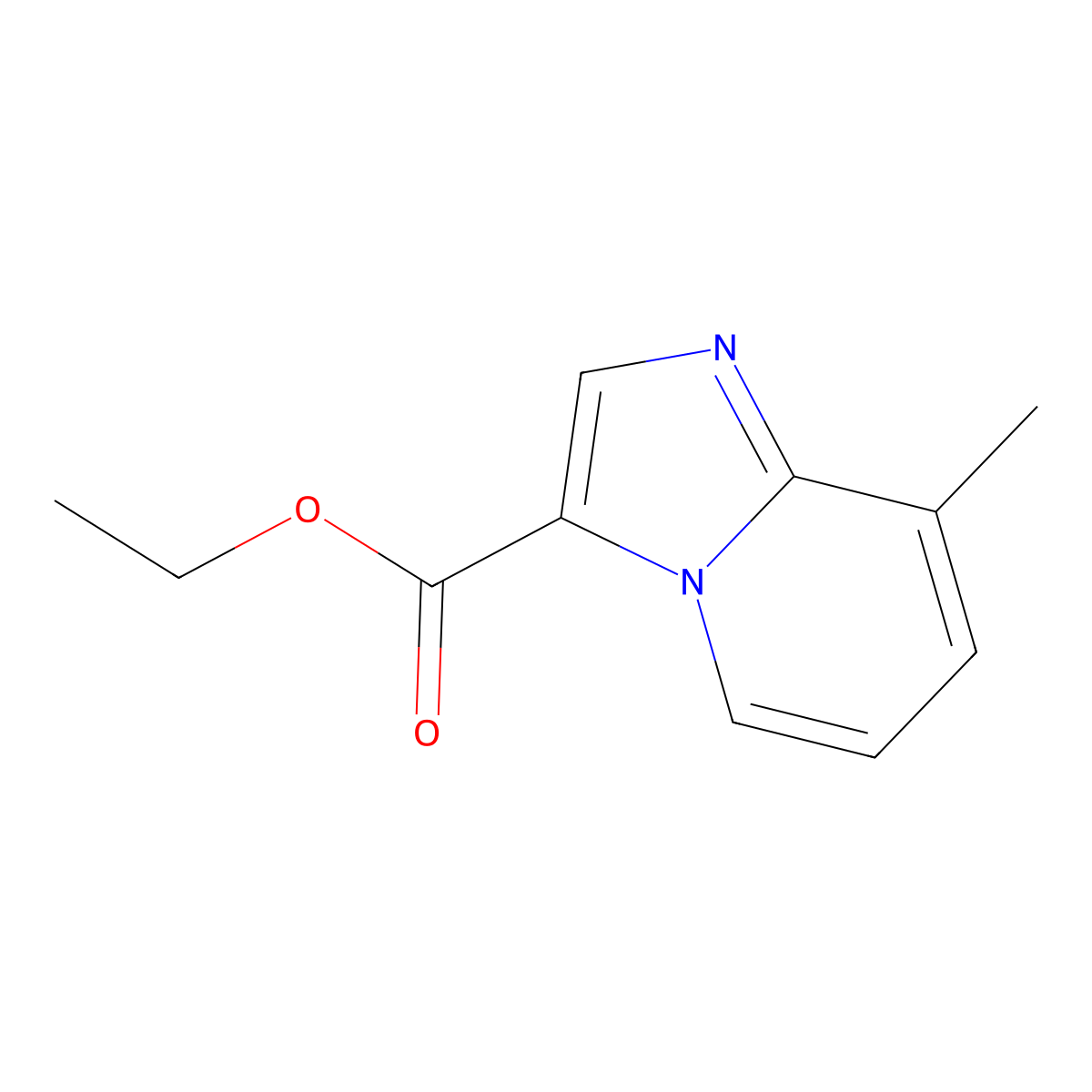 Ethyl 8-methylimidazo[1,2-a]pyridine-3-carboxylate molecular structure, CAS 1397177-14-8