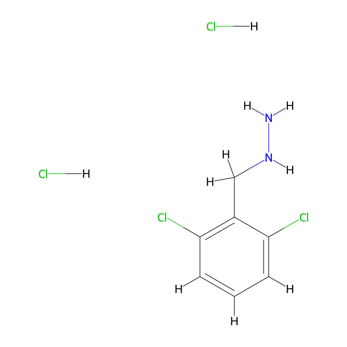 (2,6-Dichlorobenzyl)hydrazine dihydrochloride molecular structure, CAS 1397184-91-6