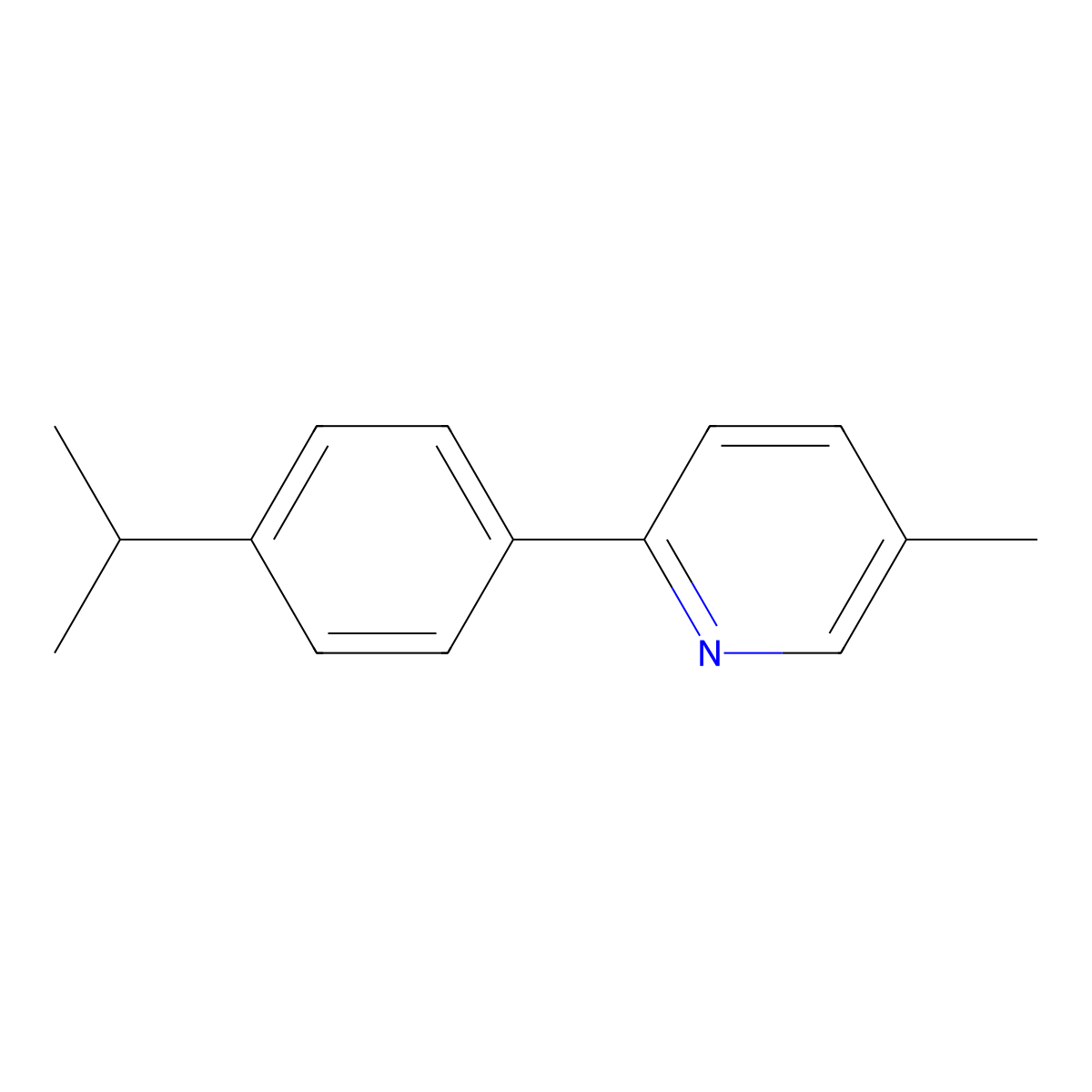 2-(4-Isopropylphenyl)-5-methylpyridine molecular structure, CAS 1397185-53-3