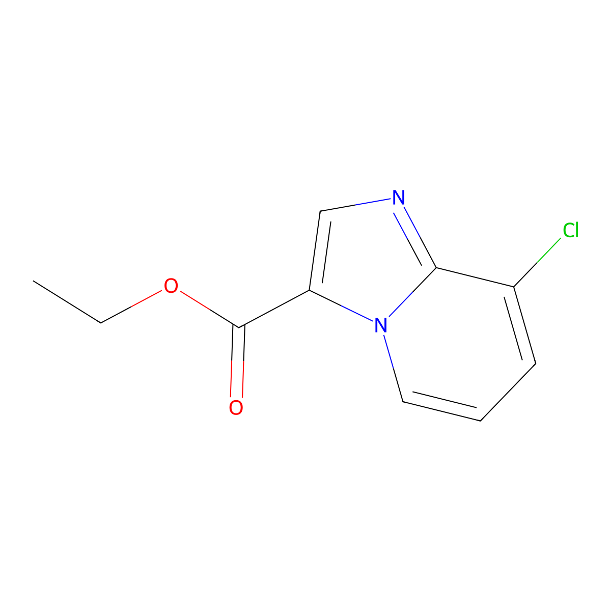 Ethyl 8-chloroimidazo[1,2-a]pyridine-3-carboxylate molecular structure, CAS 1397187-24-4