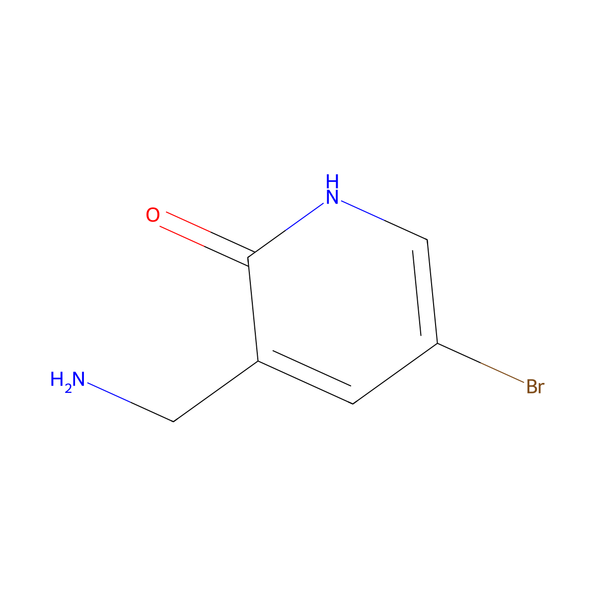 3-(Aminomethyl)-5-bromopyridin-2-OL molecular structure, CAS 1397187-96-0