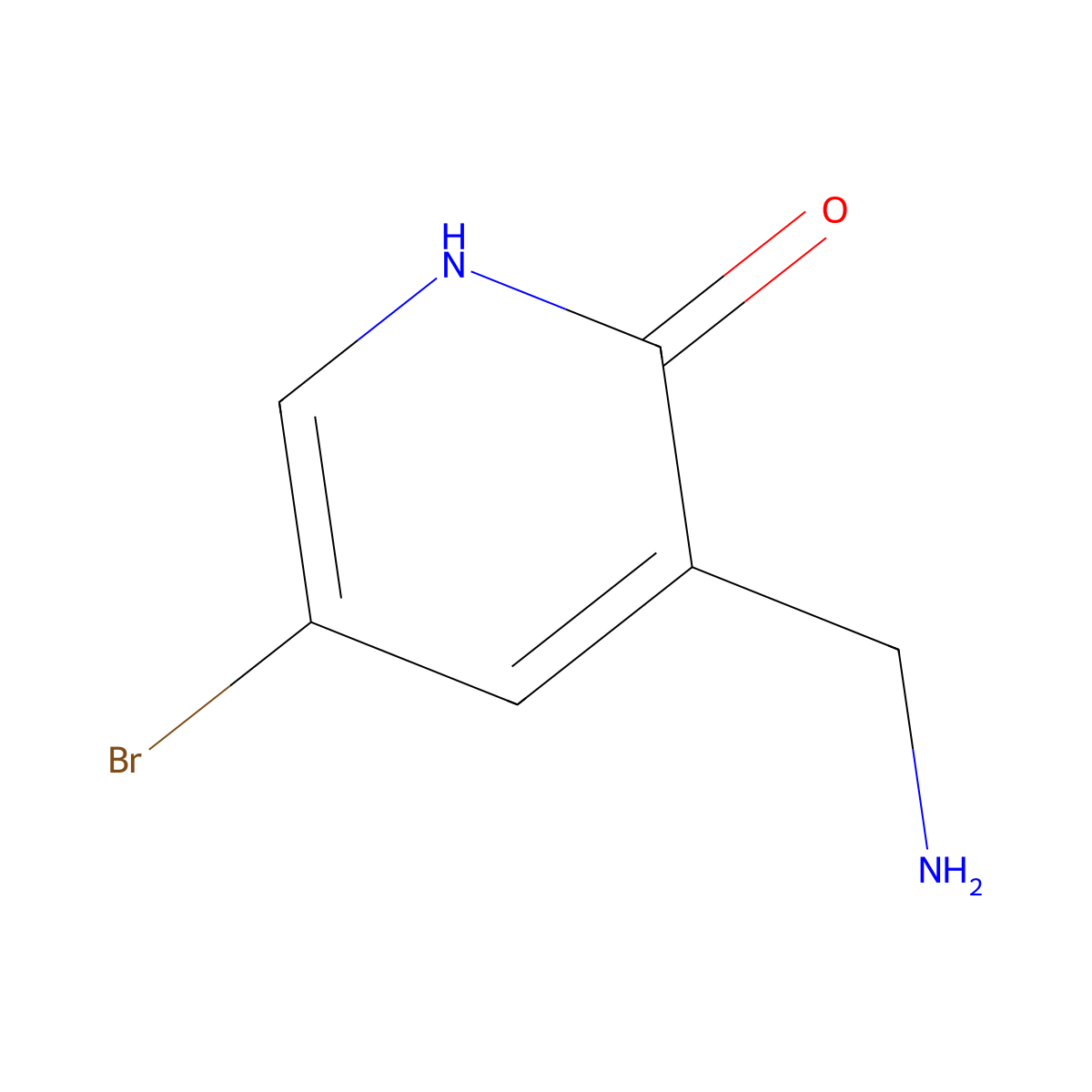 3-(Aminomethyl)-5-bromopyridin-2-OL molecular structure, CAS 1397187-96-0
