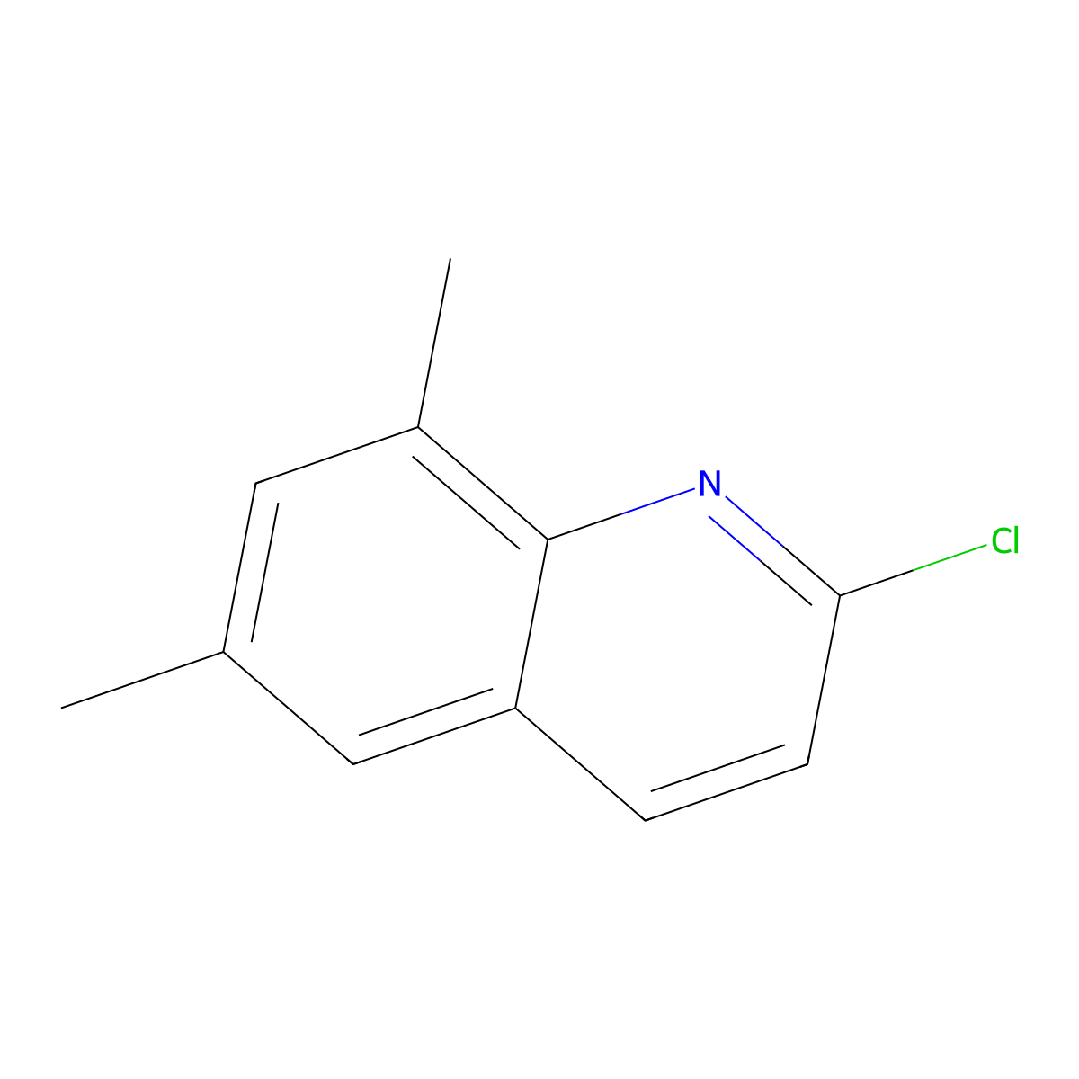 2-Chloro-6,8-dimethylquinoline molecular structure, CAS 139719-23-6