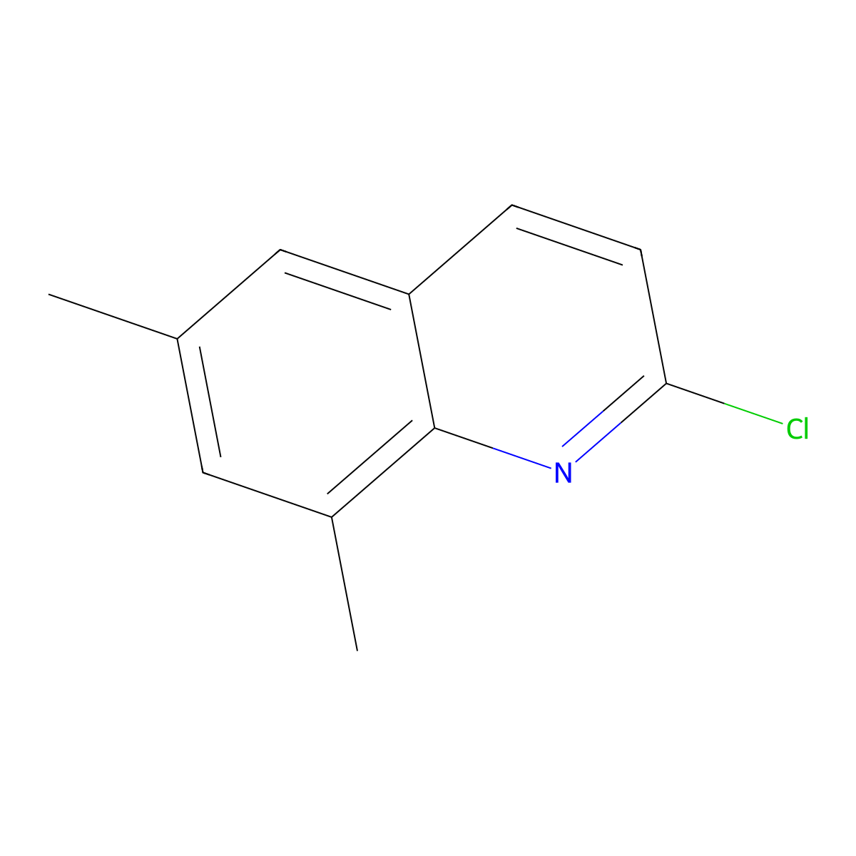 2-Chloro-6,8-dimethylquinoline molecular structure, CAS 139719-23-6