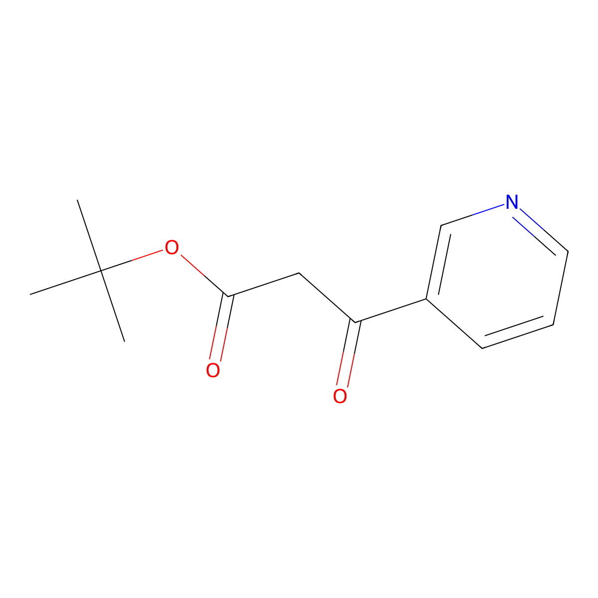 tert-Butyl 3-oxo-3-(pyridin-3-yl)propanoate molecular structure, CAS 1397195-04-8