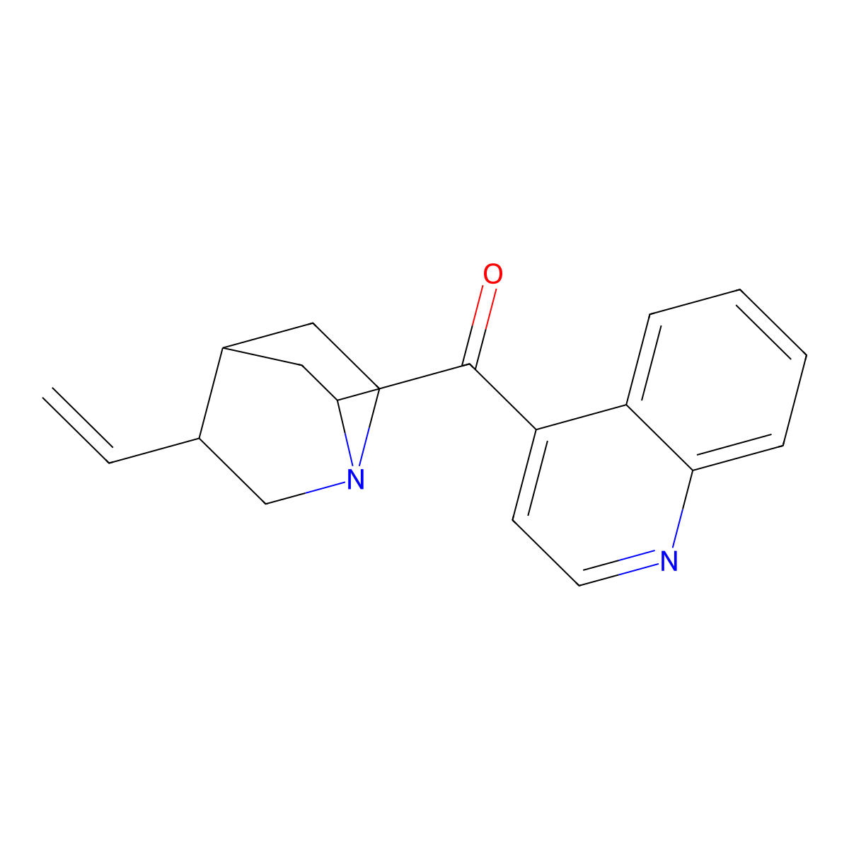 4-Quinolinyl(5-vinyl-1-azabicyclo[2.2.2]oct-2-yl)methanone molecular structure, CAS 1397202-05-9