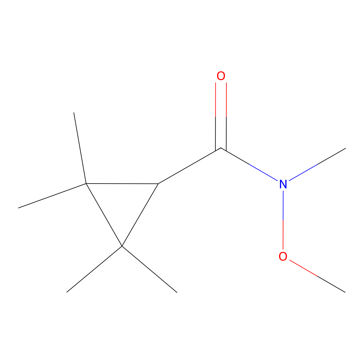 N-Methoxy-N,2,2,3,3-pentamethylcyclopropanecarboxamide molecular structure, CAS 1397229-67-2