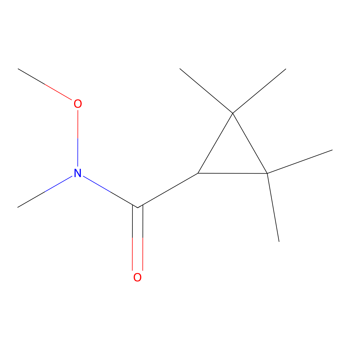 N-Methoxy-N,2,2,3,3-pentamethylcyclopropanecarboxamide molecular structure, CAS 1397229-67-2