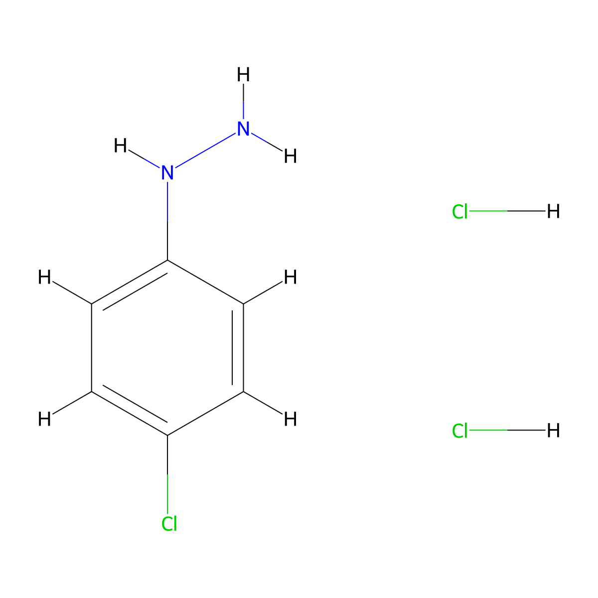 N-(4-Chlorophenyl)hydrazine (hydrochloride) molecular structure, CAS 1397232-43-7