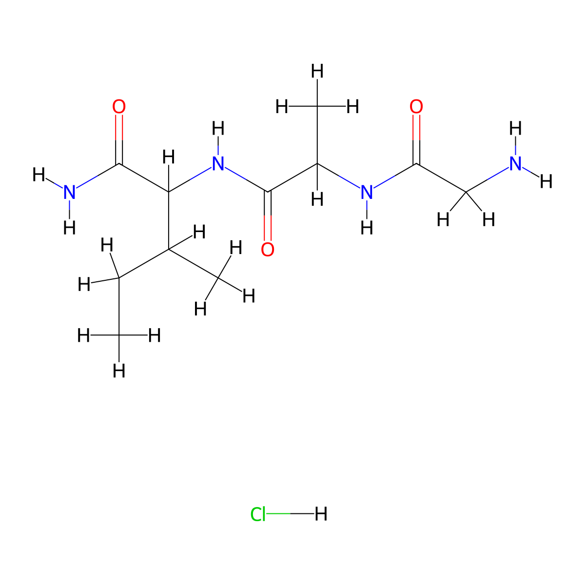 2-[2-(2-Amino-acetylamino)-propionylamino]-3-methylpentanoic acid amide hydrochloride molecular structure, CAS 1397243-58-1