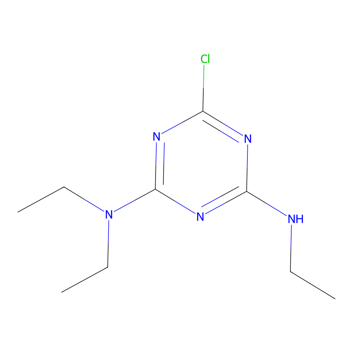 Trietazine molecular structure, CAS 1397243-73-0