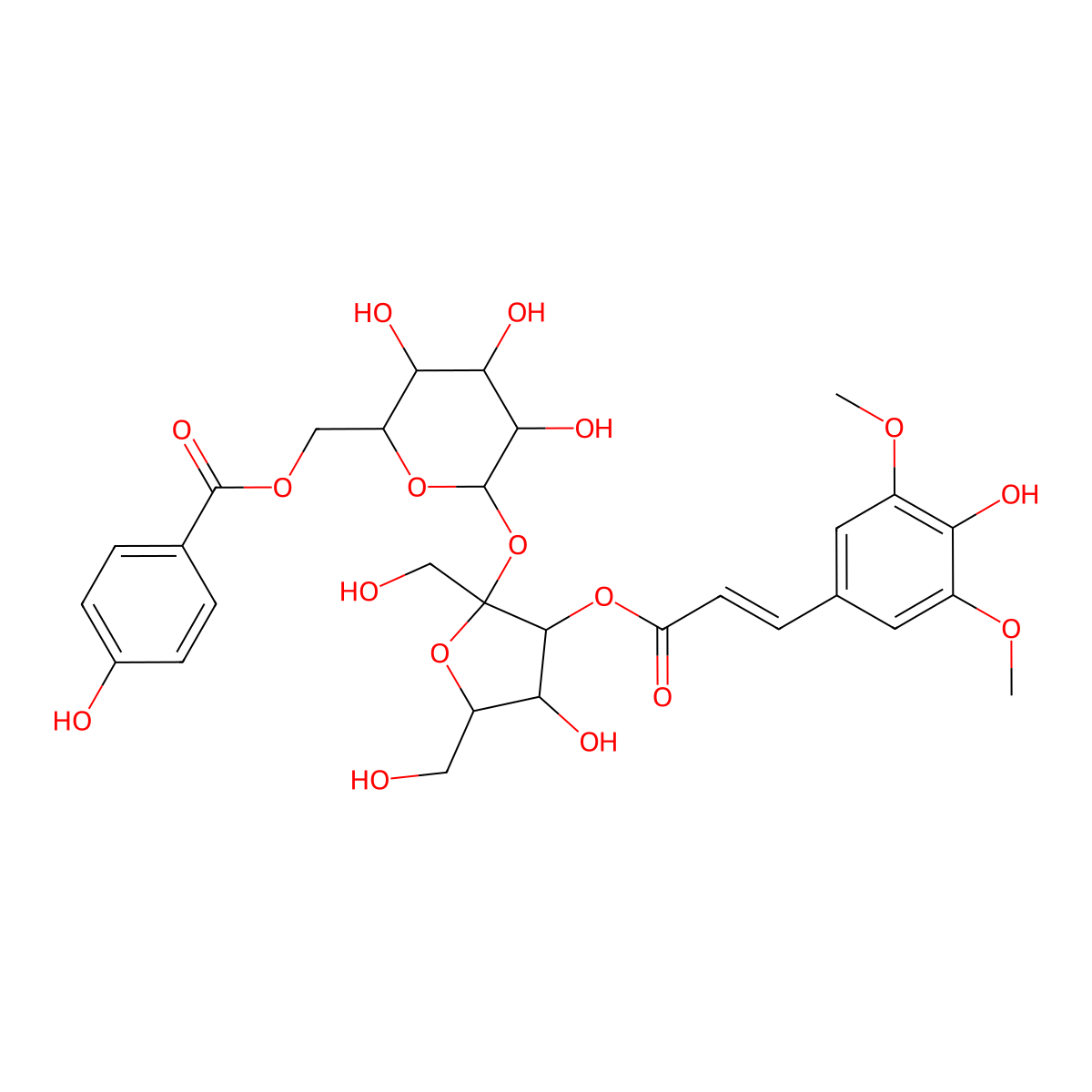 Tenuifoliside B molecular structure, CAS 139726-36-6