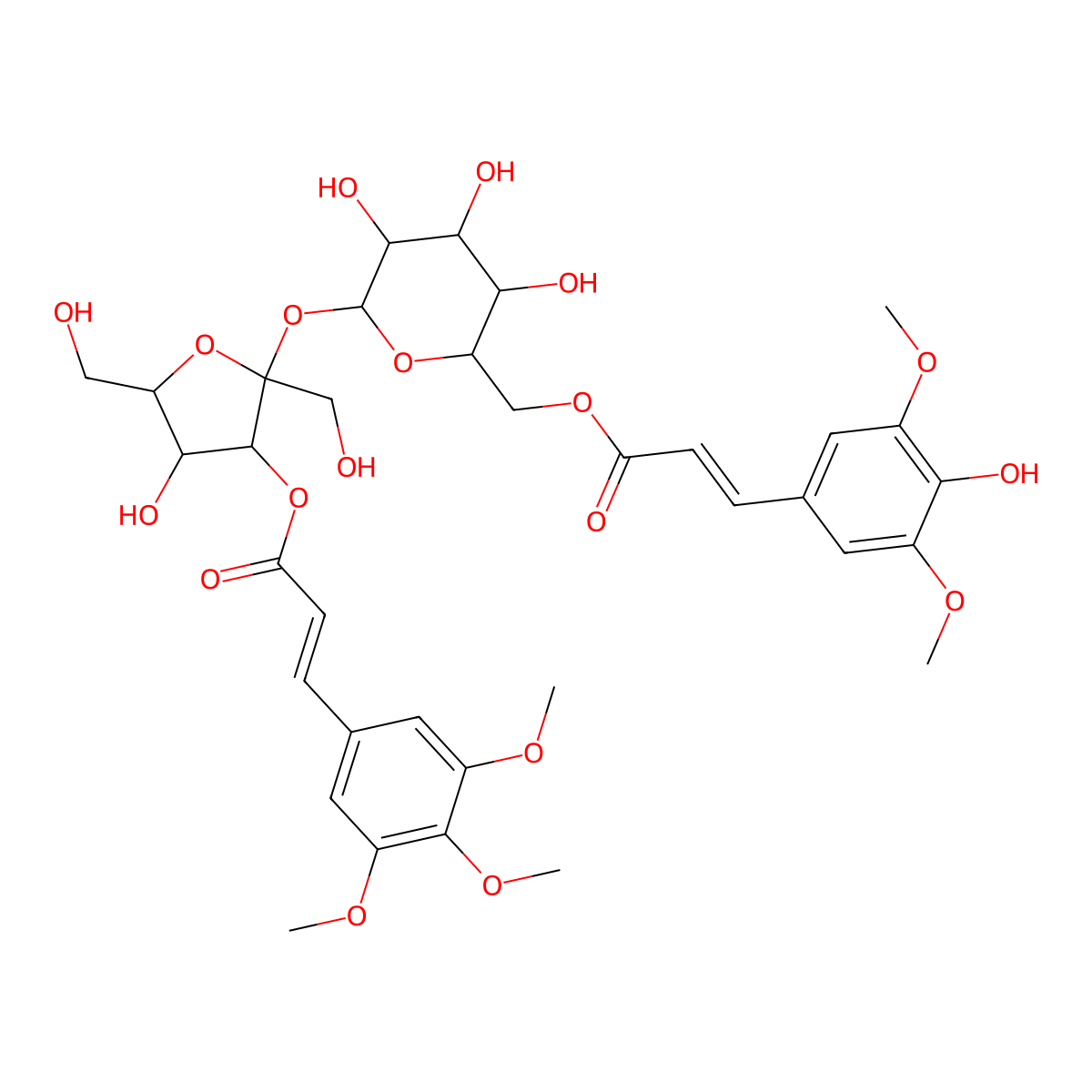 Tenuifoliside C molecular structure, CAS 139726-37-7