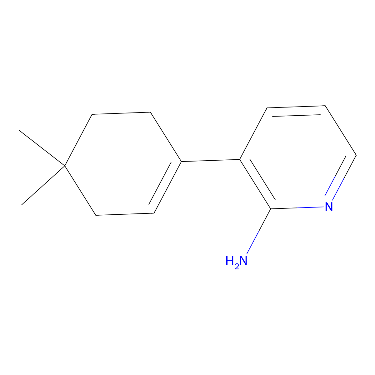 3-(4,4-Dimethyl-cyclohex-1-enyl)-pyridin-2-ylamine molecular structure, CAS 1397287-47-6
