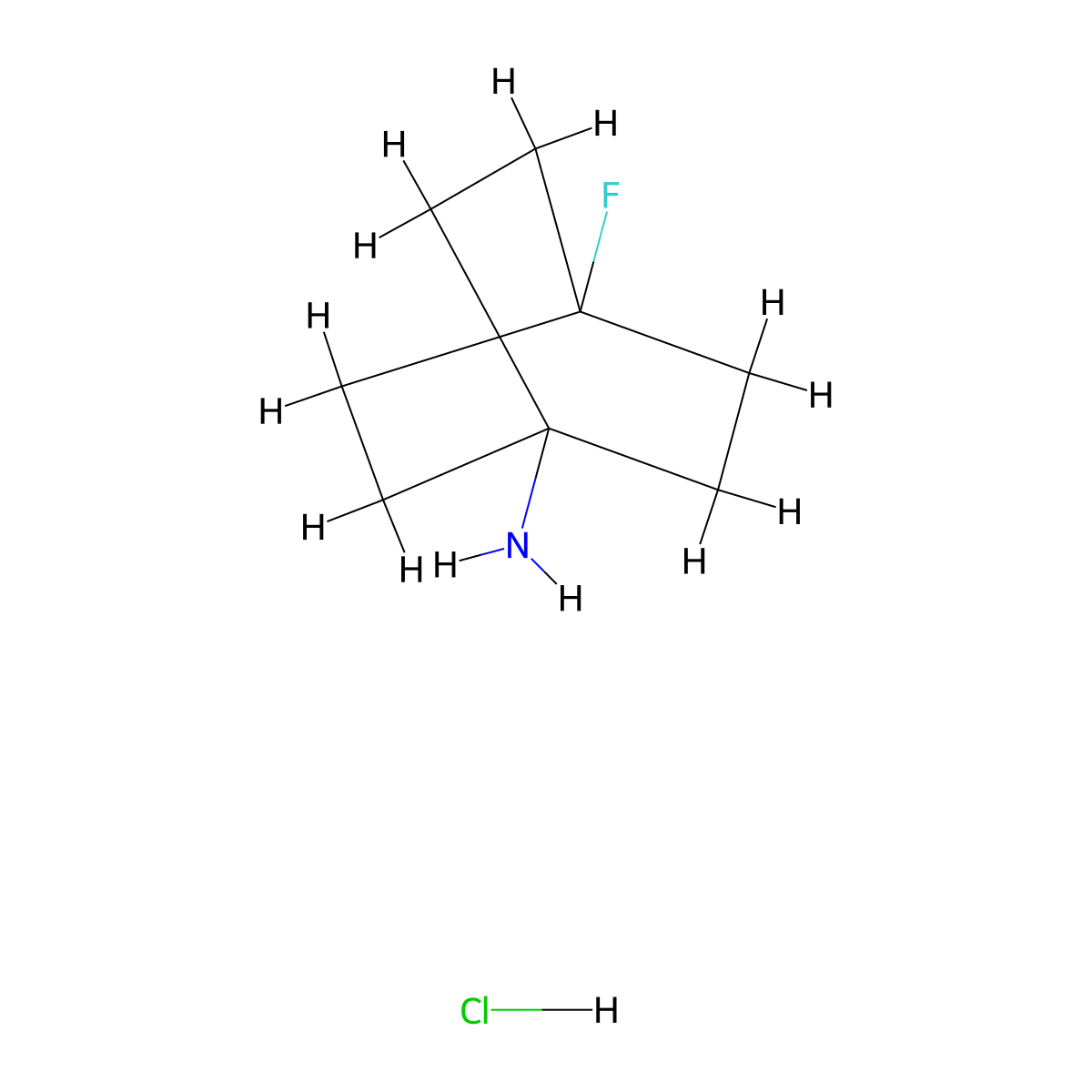 4-Fluorobicyclo[2.2.2]octan-1-amine hydrochloride molecular structure, CAS 1397343-11-1