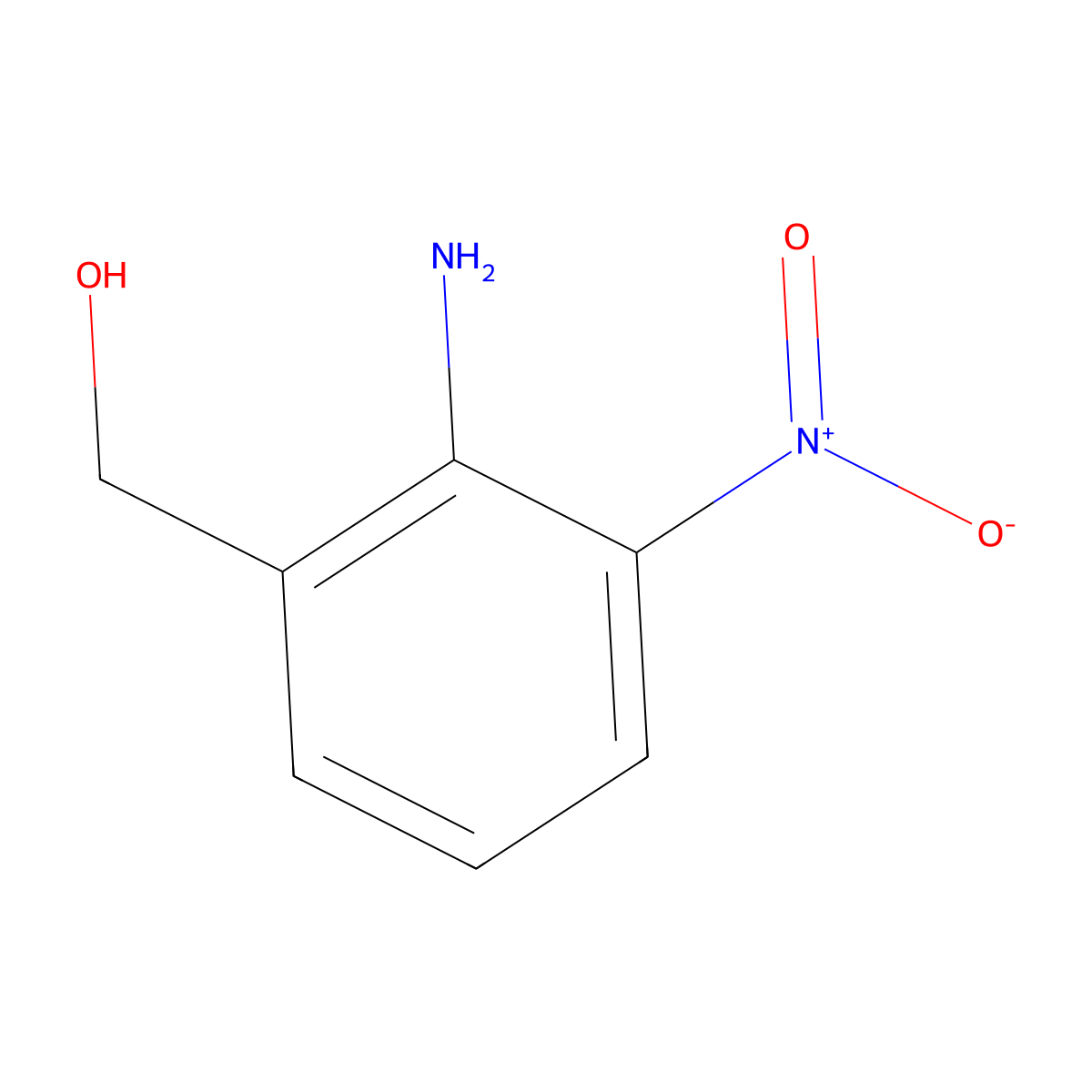 (2-Amino-3-nitrophenyl)methanol molecular structure, CAS 139743-08-1