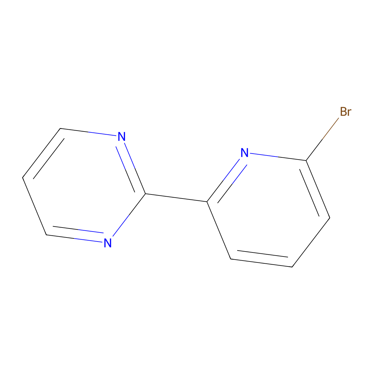 2-(6-Bromopyridin-2-yl)pyrimidine molecular structure, CAS 139755-56-9