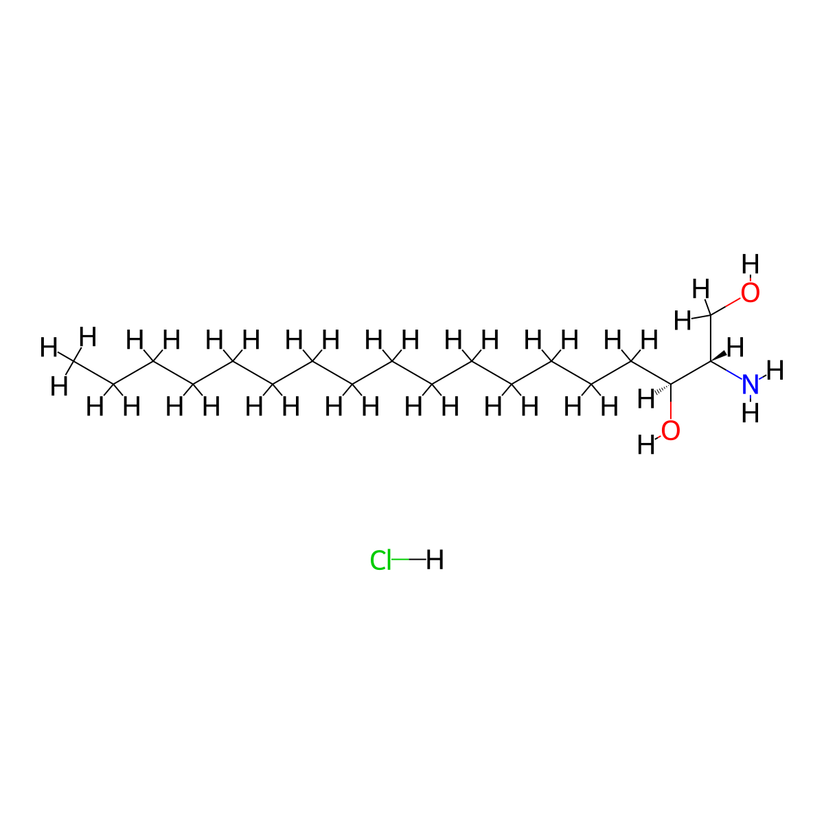 Safingol Hydrochloride molecular structure, CAS 139755-79-6
