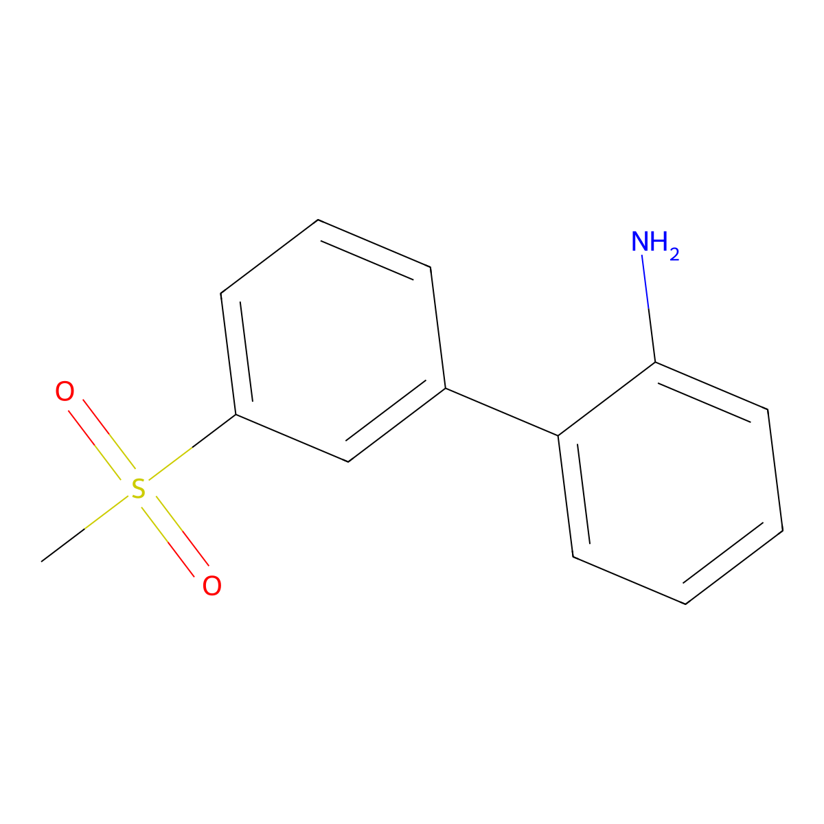 2-(4-Methanesulfonylphenyl)aniline molecular structure, CAS 139768-99-3