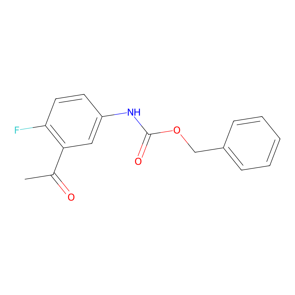 benzyl N-(3-acetyl-4-fluorophenyl)carbamate molecular structure, CAS 1397683-61-2