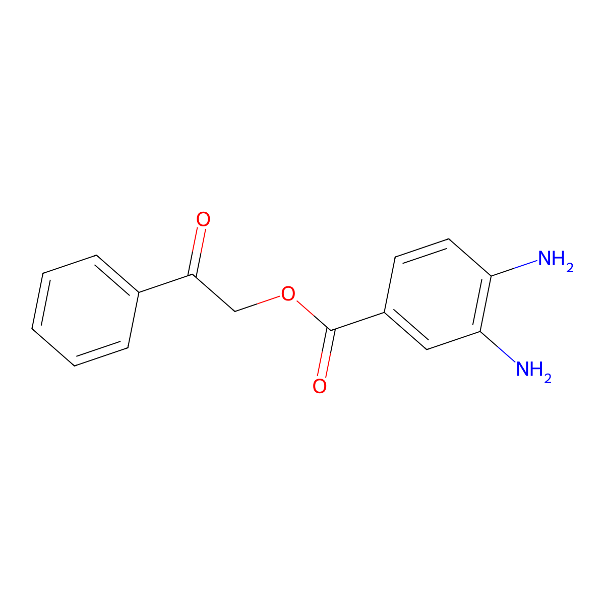 2-Oxo-2-phenylethyl 3,4-diaminobenzoate molecular structure, CAS 1397685-06-1