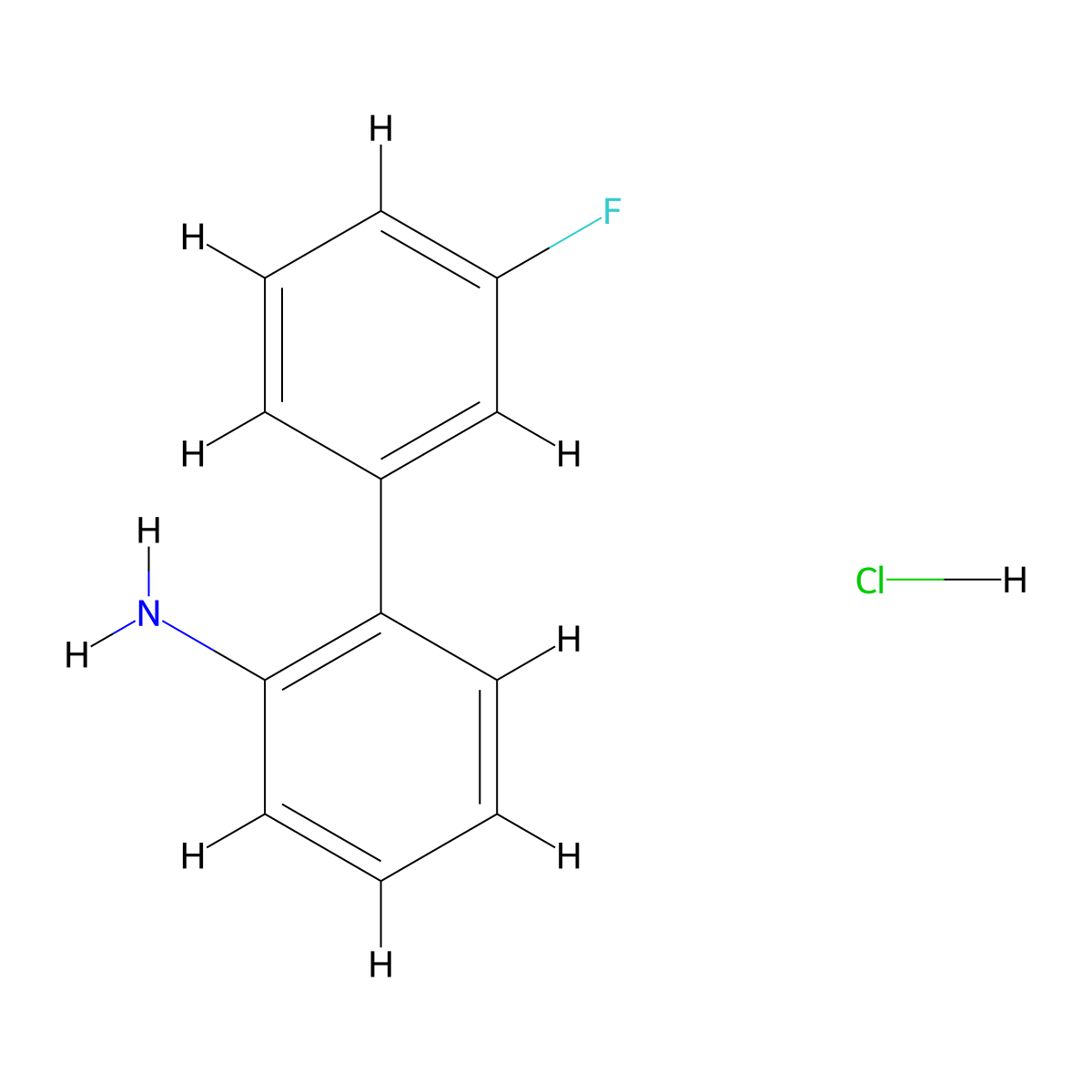 3'-Fluoro-[1,1'-biphenyl]-2-amine hydrochloride molecular structure, CAS 139769-18-9