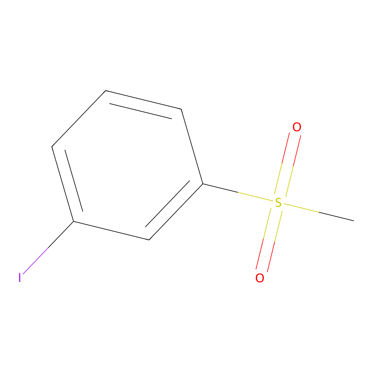 1-Iodo-3-methanesulfonylbenzene molecular structure, CAS 139769-20-3