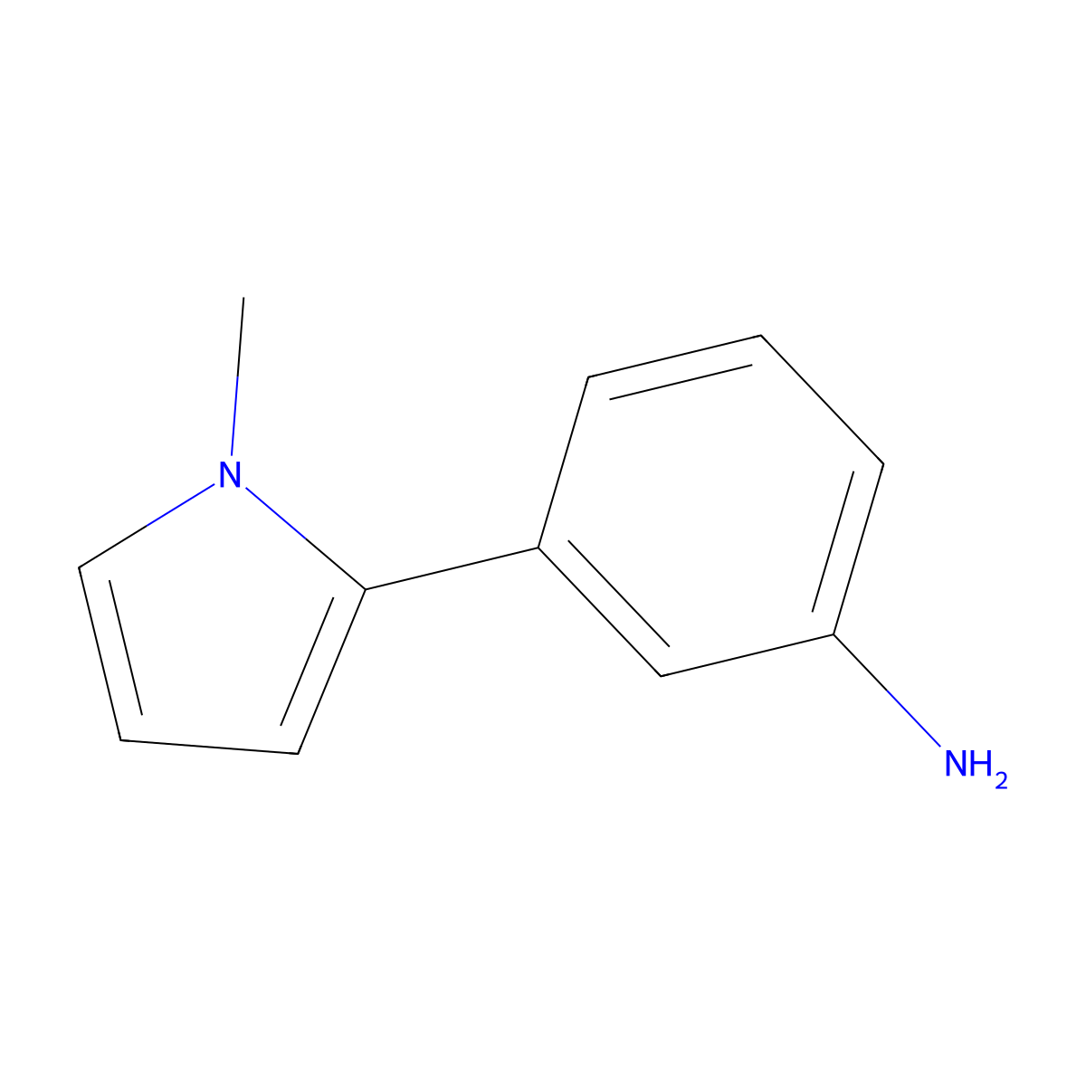 3-(1-Methylpyrrol-2-yl)aniline molecular structure, CAS 1397709-44-2