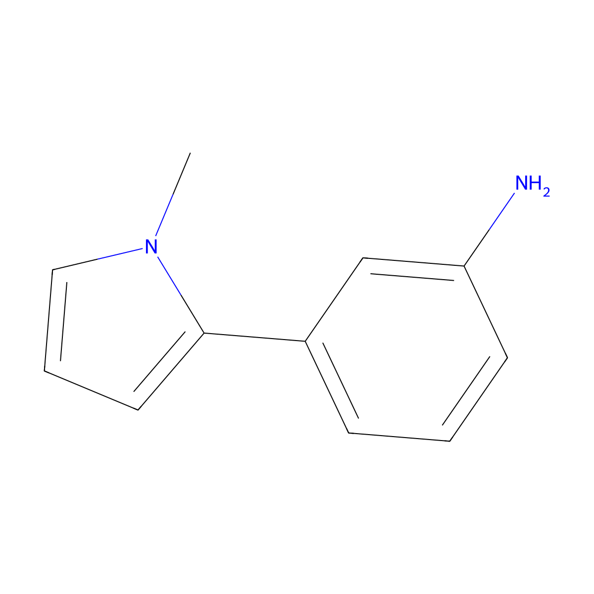 3-(1-Methylpyrrol-2-yl)aniline molecular structure, CAS 1397709-44-2