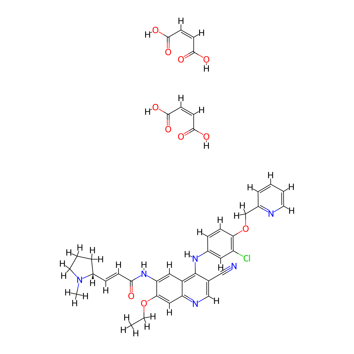 SHR-1258 dimaleate molecular structure, CAS 1397922-61-0