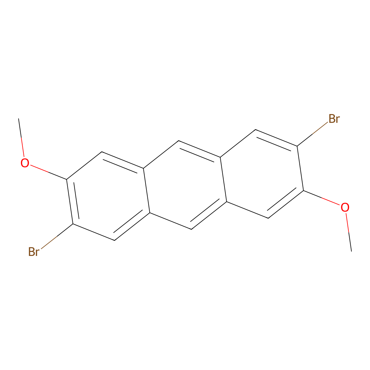 2,6-Dibromo-3,7-dimethoxyanthracene molecular structure, CAS 1397972-06-3