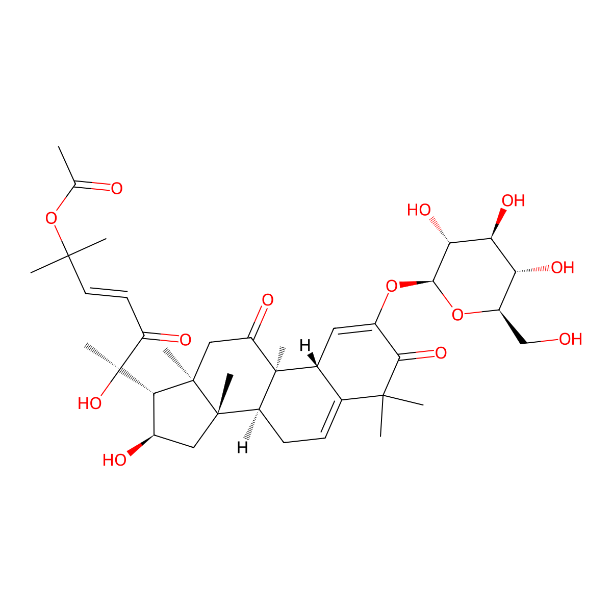 Colocynthin molecular structure, CAS 1398-78-3
