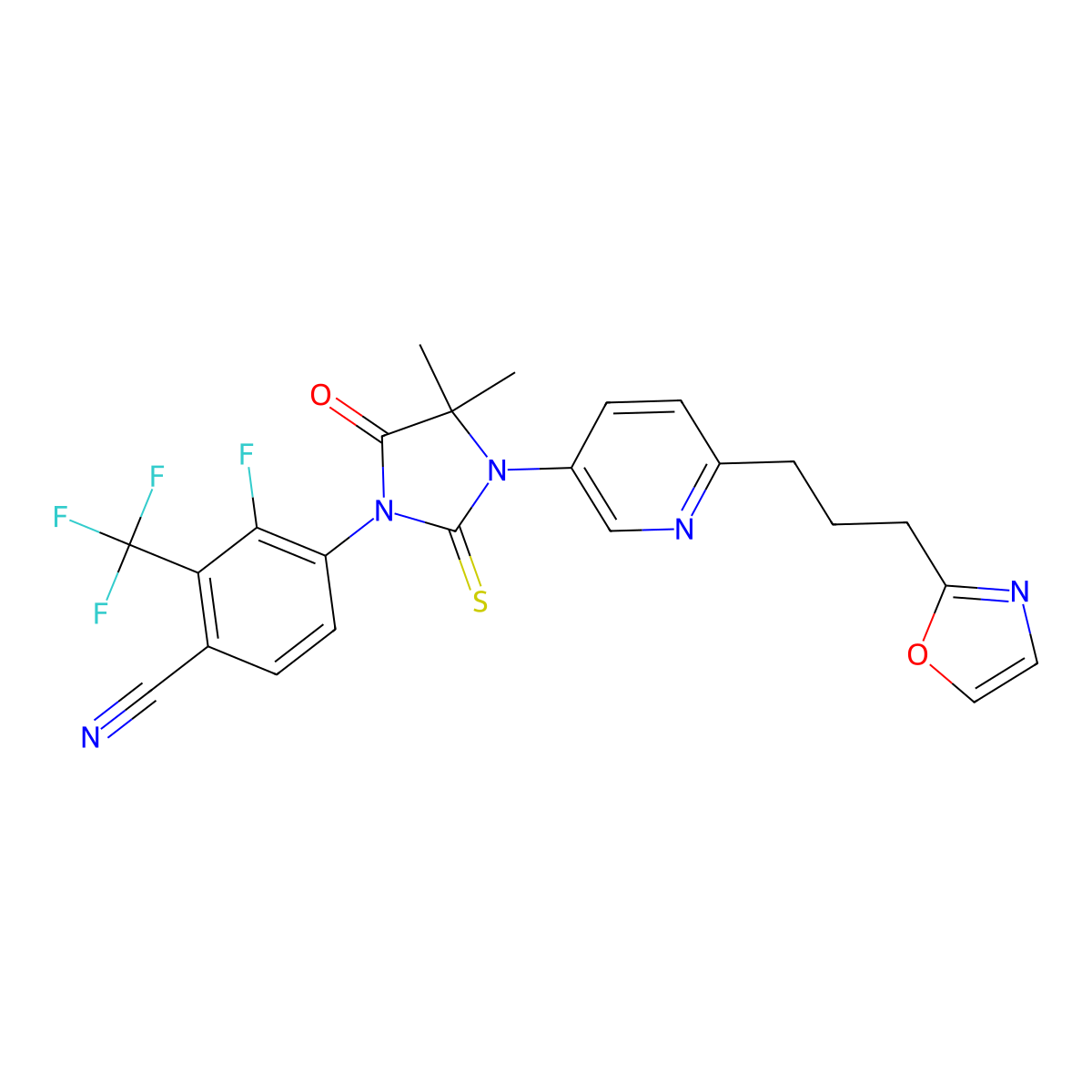 Pruxelutamide molecular structure, CAS 1398046-21-3