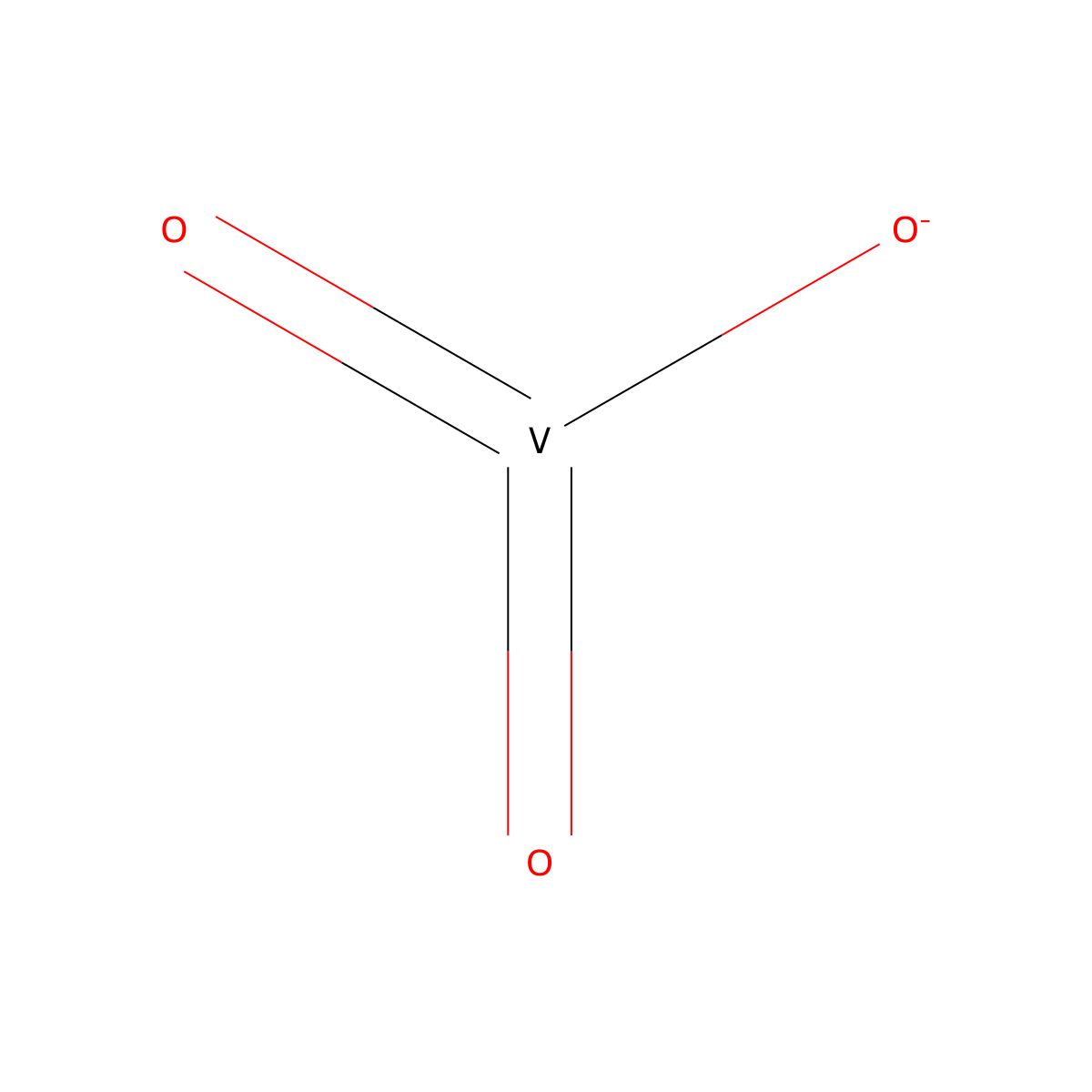 Vanadate molecular structure, CAS 13981-20-9
