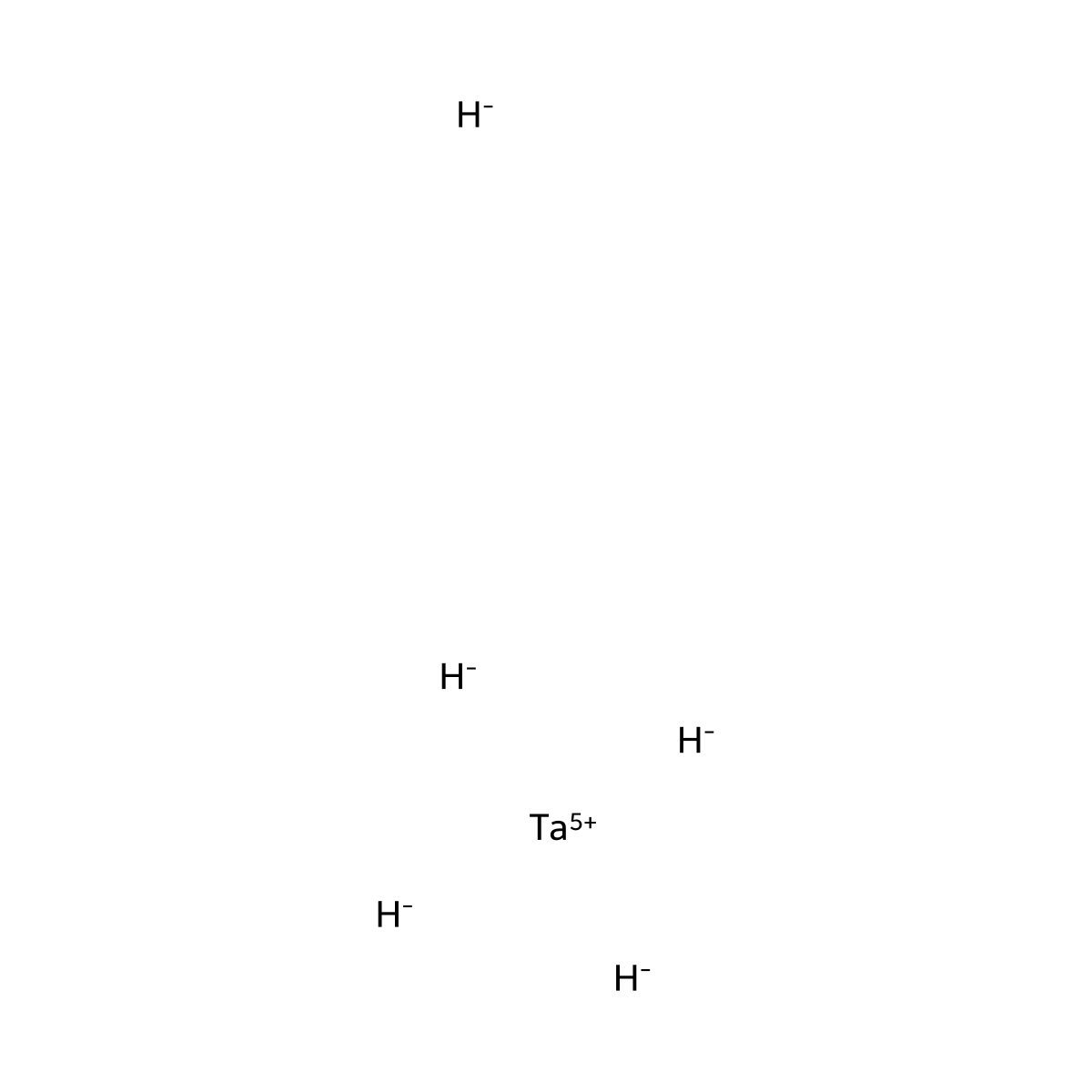 Tantalum hydride molecular structure, CAS 13981-95-8