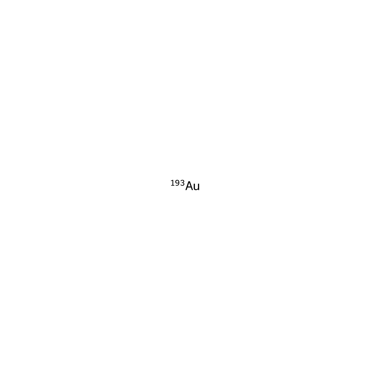 Gold-193 molecular structure, CAS 13982-20-2