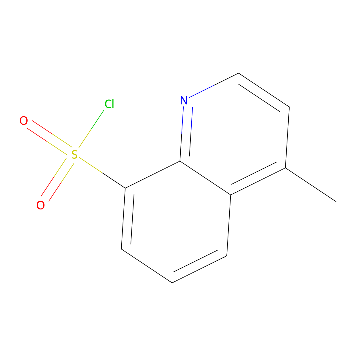 4-Methyl-8-quinolinesulfonyl chloride molecular structure, CAS 13982-84-8
