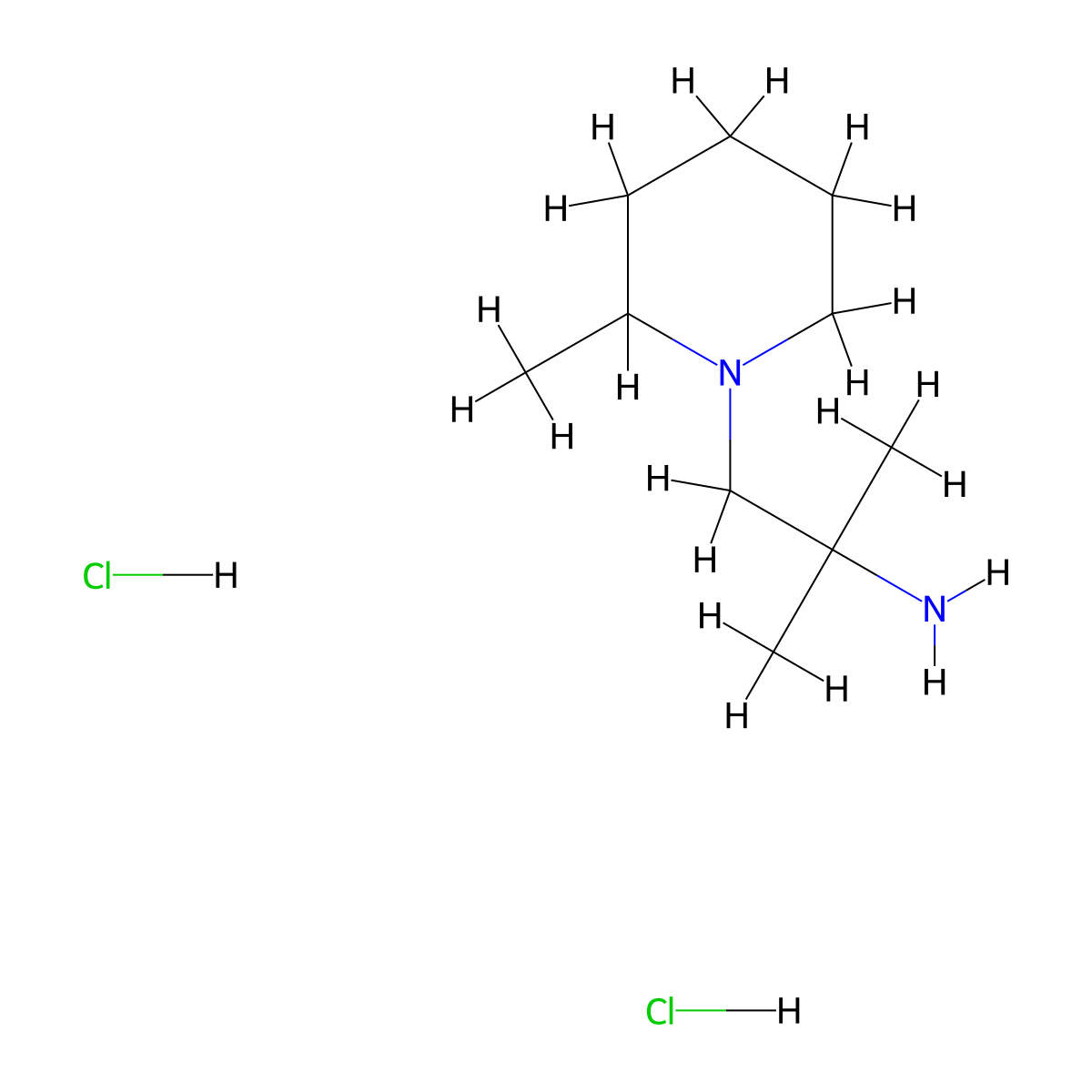 1,1-Dimethyl-2-(2-methyl-piperidin-1-yl)-ethylamine dihydrochloride molecular structure, CAS 1398389-37-1