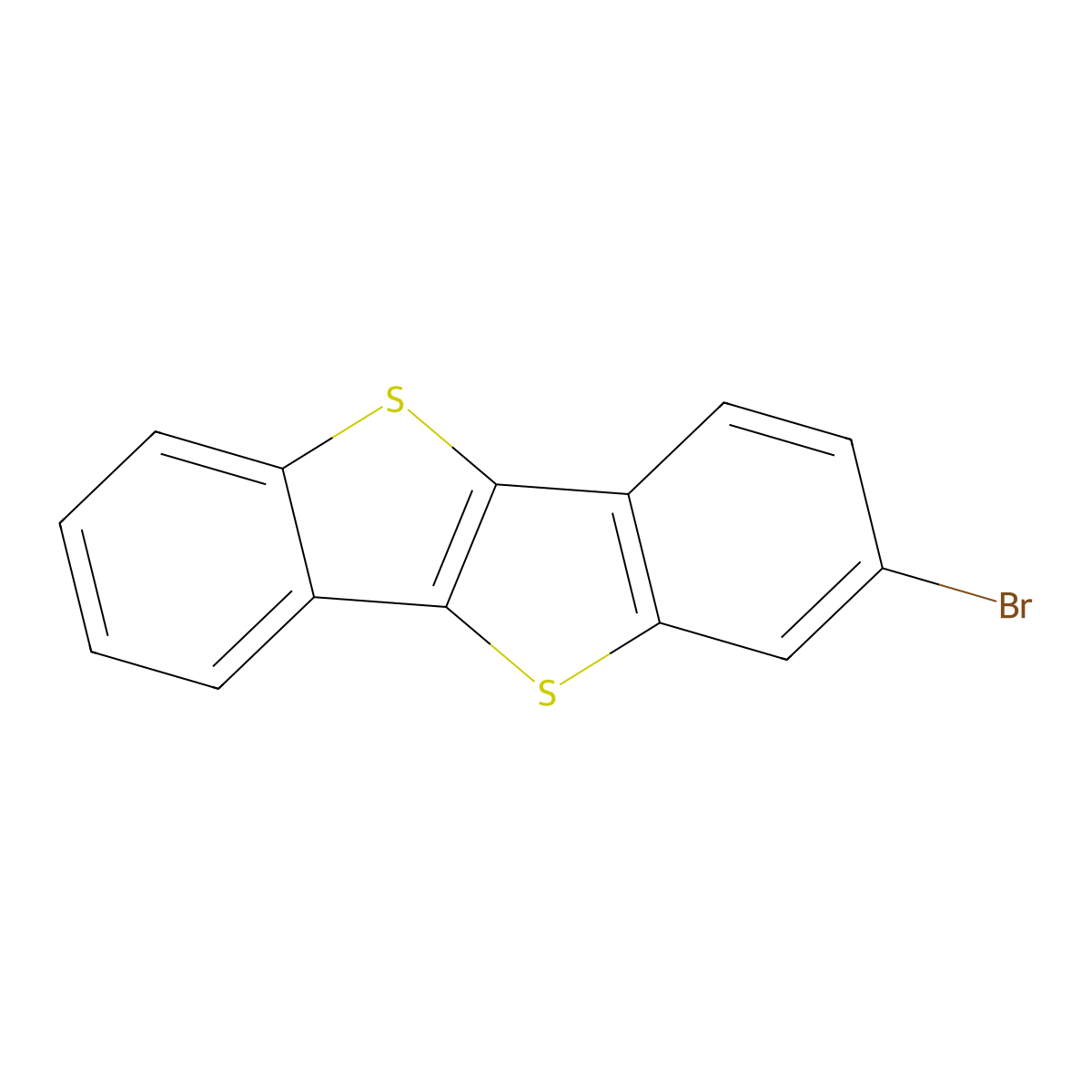 2-Bromo[1]benzothieno[3,2-b][1]benzothiophene molecular structure, CAS 1398397-58-4
