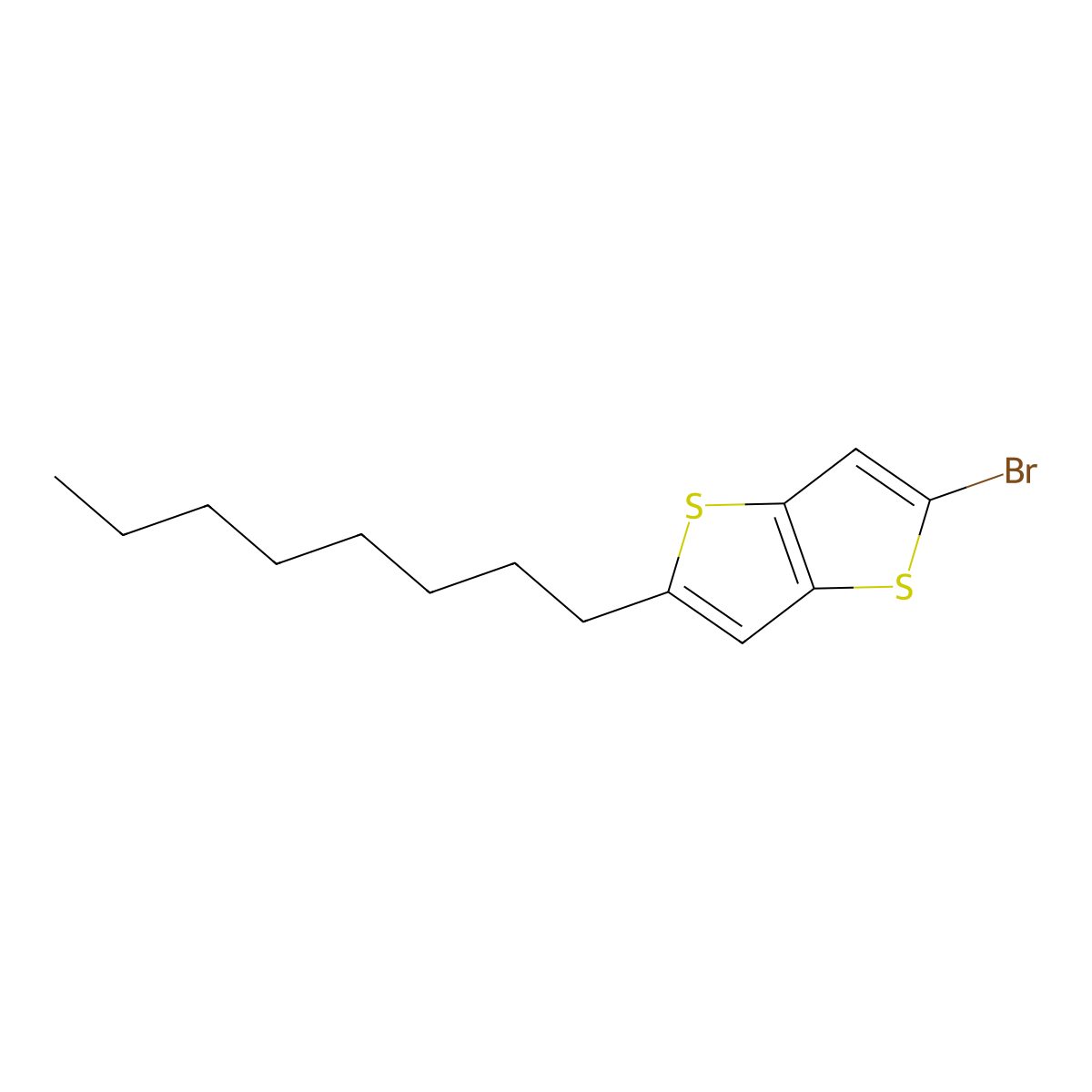 2-Bromo-5-octylthieno[3,2-b]thiophene molecular structure, CAS 1398397-74-4