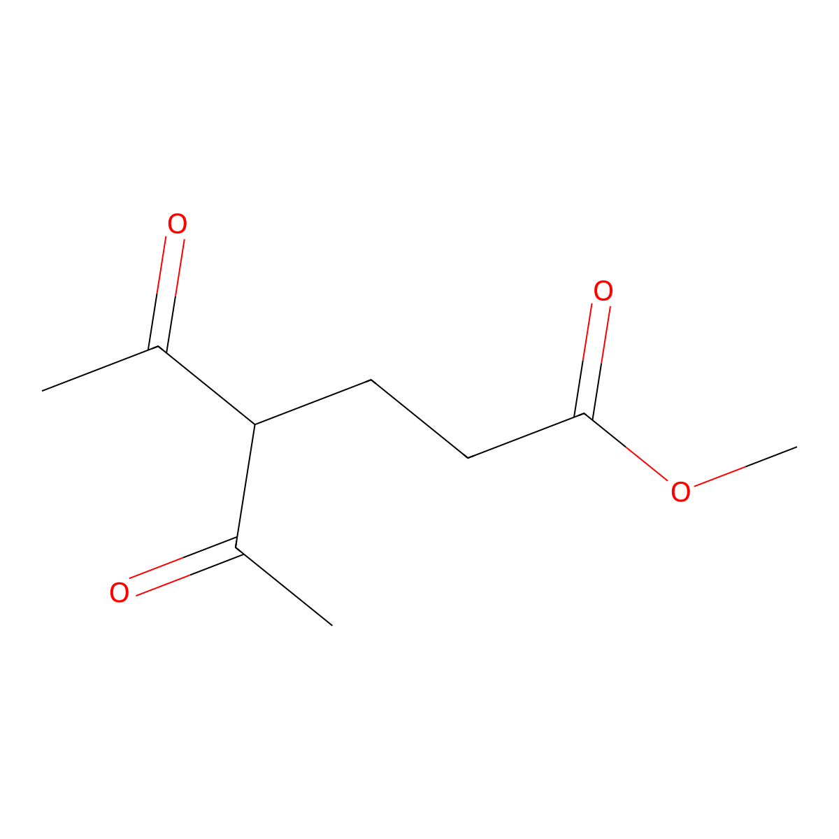 Methyl 4-acetyl-5-oxohexanoate molecular structure, CAS 13984-53-7