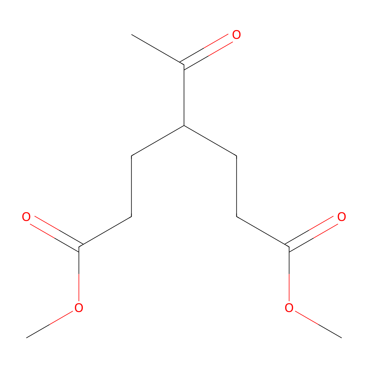 Heptanedioic acid, 4-acetyl-, 1,7-dimethyl ester molecular structure, CAS 13984-54-8