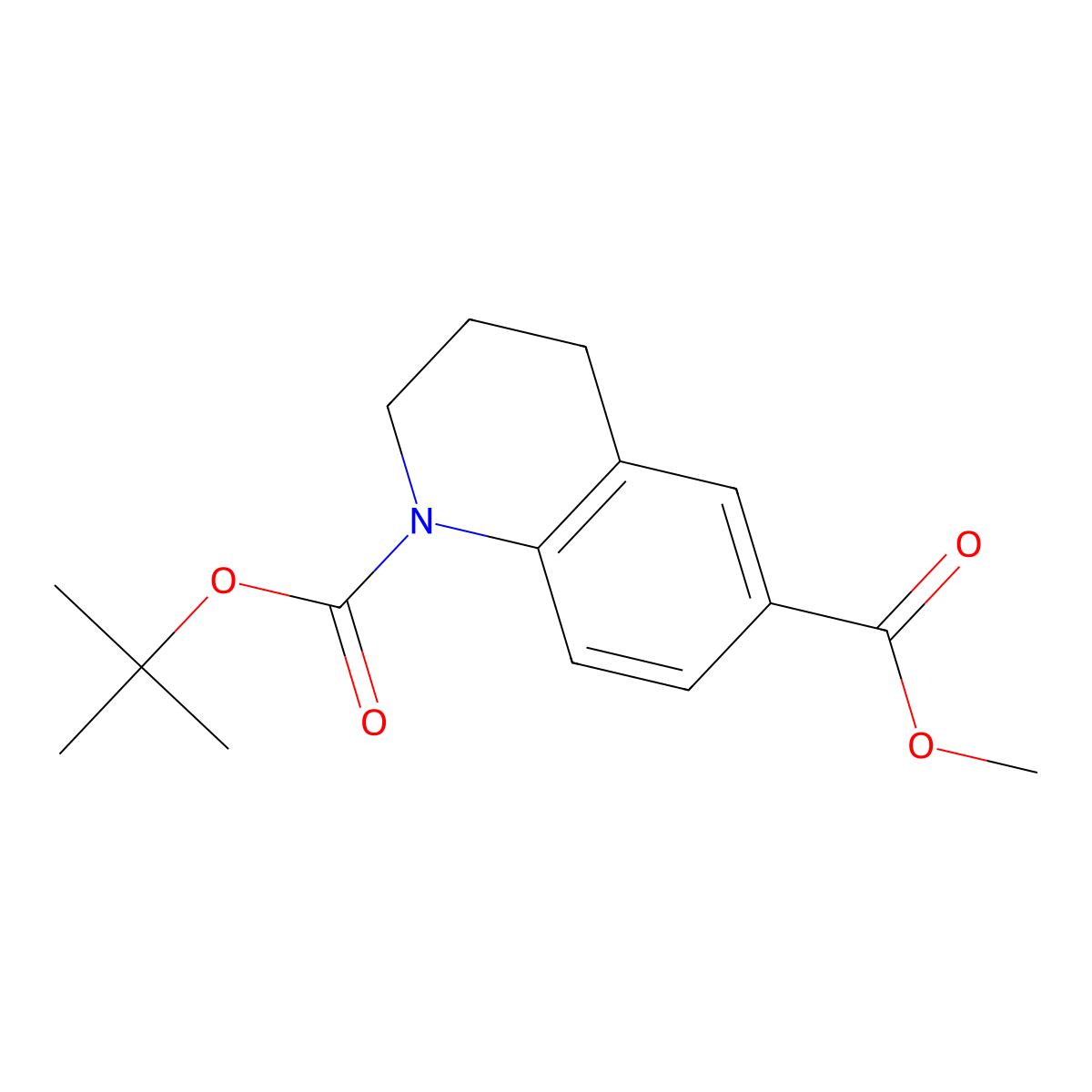 1-tert-Butyl 6-methyl 3,4-dihydroquinoline-1,6(2H)-dicarboxylate molecular structure, CAS 1398413-50-7