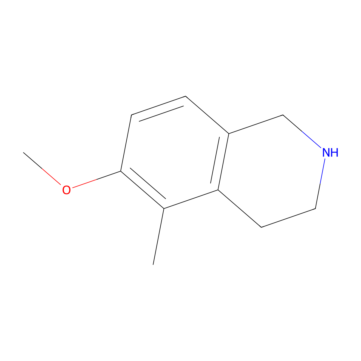 6-Methoxy-5-methyl-1,2,3,4-tetrahydro-isoquinoline molecular structure, CAS 1398414-03-3