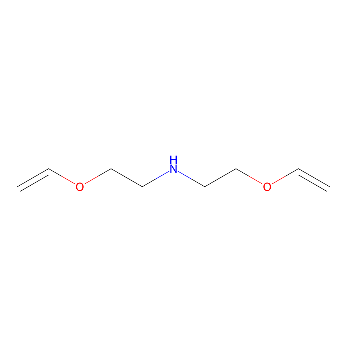 Bis-(2-vinyloxy-ethyl)-amine molecular structure, CAS 13985-50-7