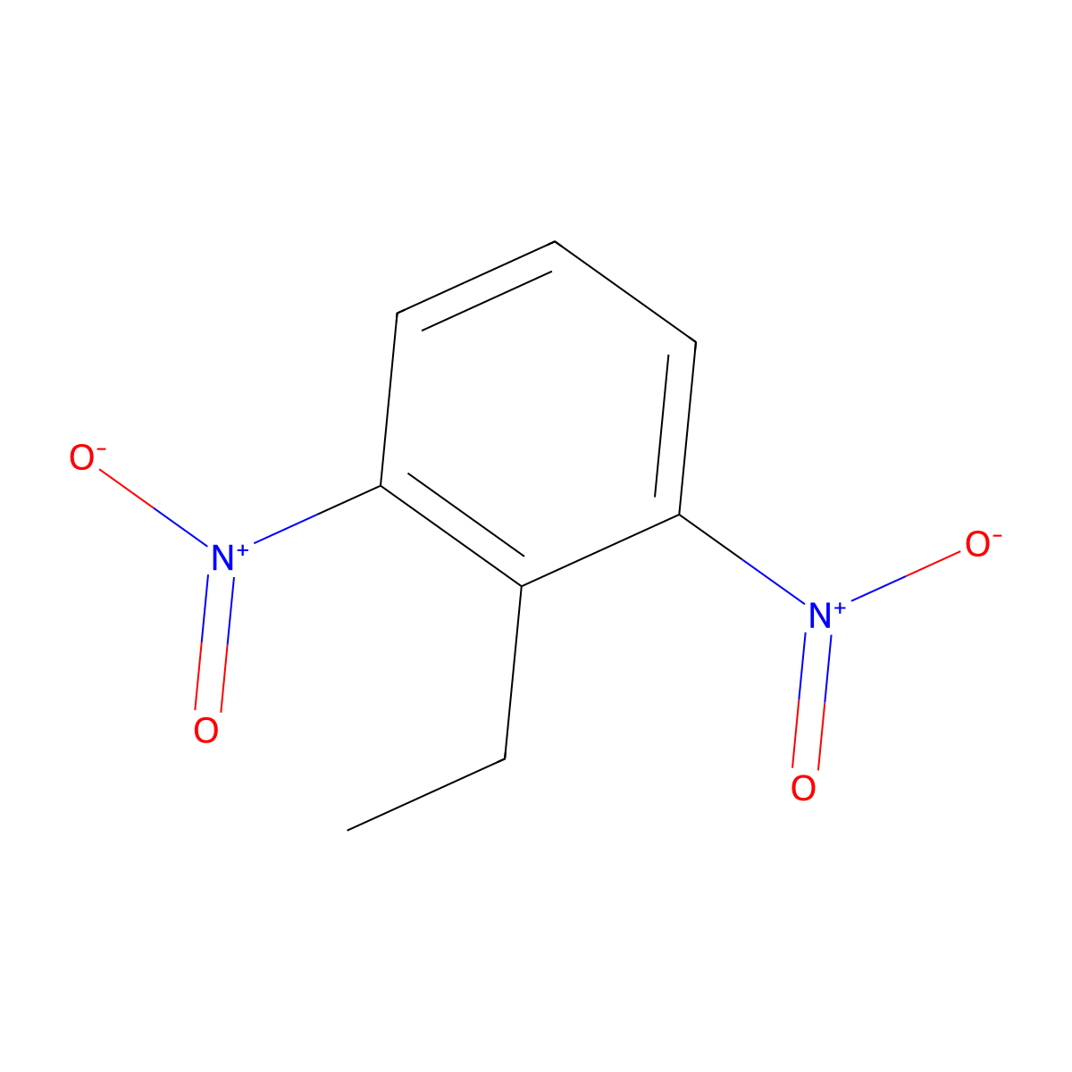 2-Ethyl-1,3-dinitrobenzene molecular structure, CAS 13985-56-3