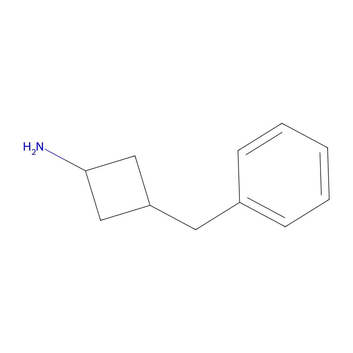 3-Benzylcyclobutan-1-amine molecular structure, CAS 1398504-03-4