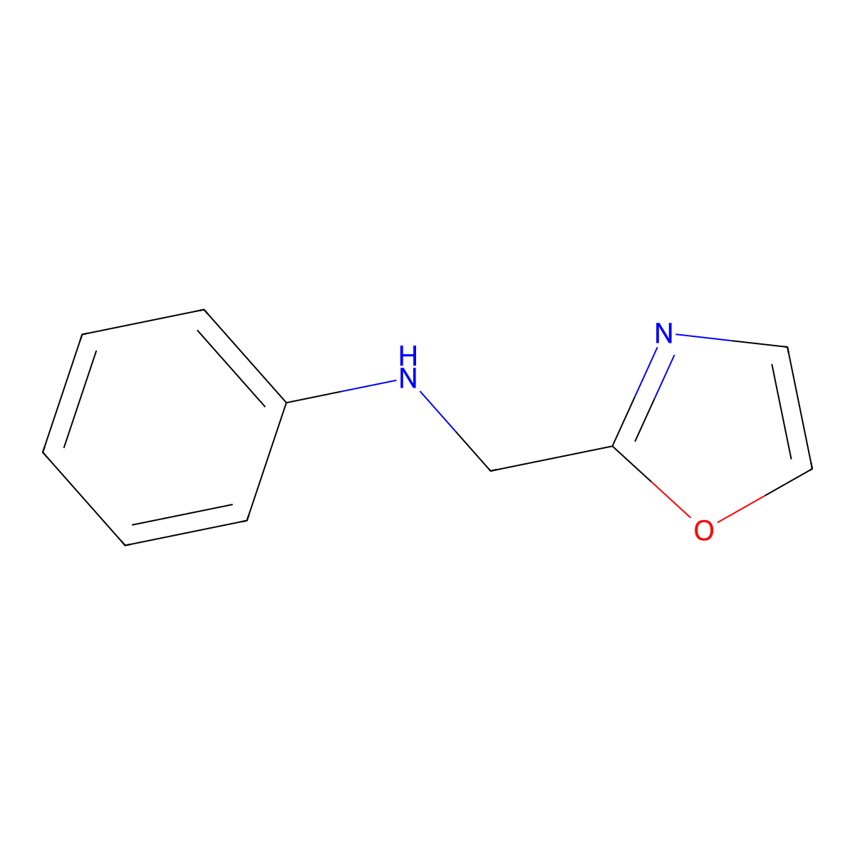 N-(Oxazol-2-ylmethyl)aniline molecular structure, CAS 1398504-33-0